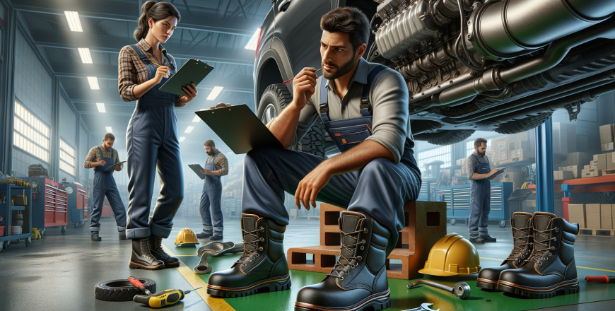Veilig Gebruik van Werkschoenen in de Automotive Werkplaats